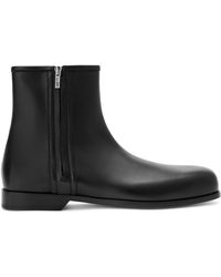 Loewe - Leather Bobine Ankle Boots - Lyst
