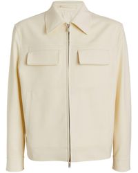 Lardini - Wool-blend Zip-up Jacket - Lyst
