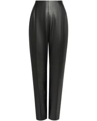 Alaïa - Lambskin Tapered Trousers - Lyst