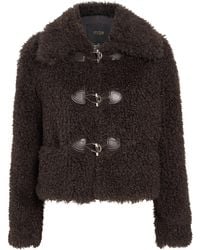 Maje - Faux Shearling Bomber Jacket - Lyst