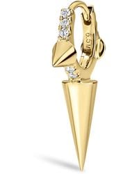 Maria Tash - Triple Long Spike Diamond Eternity Single Hoop Earring - Lyst
