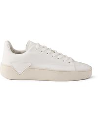 Prada - Leather Court Sneakers - Lyst