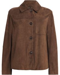 Max Mara - Suede Jacket - Lyst
