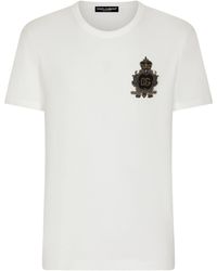 Dolce & Gabbana - Embellished Logo T-Shirt - Lyst