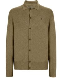 AllSaints - Wool-blend Knitted Kilburn Cardigan - Lyst