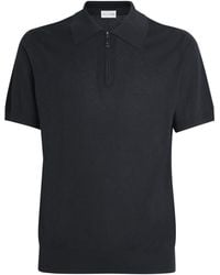 Pal Zileri - Silk-Cotton Monogram Polo Shirt - Lyst