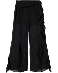 AllSaints - Frill-Trim Minna Trousers - Lyst