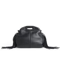 Maje - Mini Leather Miss M Top-Handle Bag - Lyst