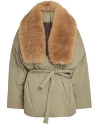Source Unknown - Down Faux-Fur-Trim Egizio Puffer Jacket - Lyst