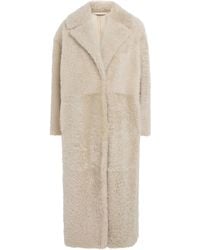 Max Mara - Shearling Long Coat - Lyst