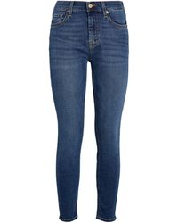 7 For All Mankind - Bair High-Rise Ankle Skinny Jeans - Lyst