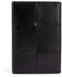 Bottega Veneta - Leather Maxi Intrecciato Card Holder - Lyst