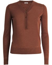 JOSEPH - Cashmere Gillies Henley Sweater - Lyst