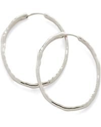 Monica Vinader - Large Sterling Mv Siren Must Hoop Earrings - Lyst