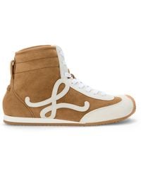 Loewe - Leather Ballet Runner 2.0 High-Top Sneakers - Lyst