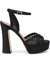 Malone Souliers - Sequin Mesh Sylvie Platform Sandals 125 - Lyst