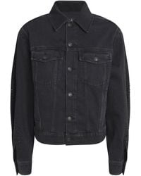 7 For All Mankind - Embellished Twisted Denim Jacket - Lyst
