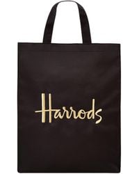 Harrods Dusty Pink Shopping Bag Tote Shoulder Bag Rope Handles Faux Leather 