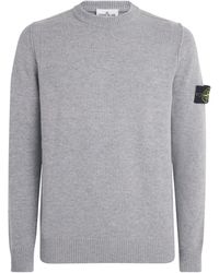Stone Island - Virgin Wool-Blend Compass Sweater - Lyst
