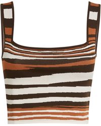 Weekend by Maxmara - Knitted Striped Tank Top - Lyst