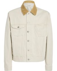 JW Anderson - Corduroy-Collar Denim Jacket - Lyst