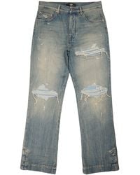 Amiri - Ripped Repair Mx1 Straight Jeans - Lyst
