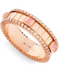 Marli New York - Diamond And Quartzite Life Spinning Ring - Lyst