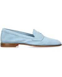Santoni - Suede Marlene Dash Loafers - Lyst