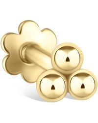 Maria Tash - Large Three Ball Trinity Threaded Stud Earring - Lyst