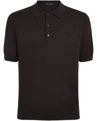 Fred Perry - Cotton Knitted Polo Shirt - Lyst