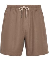 NN07 - Linen Drawstring Gregor Shorts - Lyst