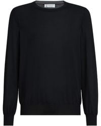 Brunello Cucinelli - Cashmere-Silk Crew-Neck Sweater - Lyst