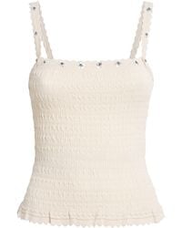 Claudie Pierlot - Embellished Knit Tank Top - Lyst