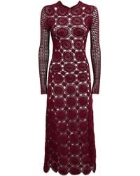 Escvdo - Crochet Siula Midi Dress - Lyst