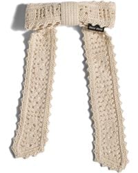Miu Miu - Crochet Bow Hair Clip - Lyst