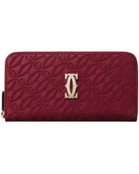 Cartier - Leather C De International Zipped Wallet - Lyst