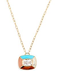 Emily P. Wheeler - Yellow Gold, Topaz And Mixed Stone Patchwork Necklace - Lyst