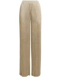 JOSEPH - Satin Amber Wide-Leg Trousers - Lyst