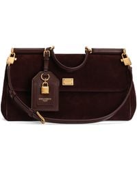Dolce & Gabbana - Suede My Sicily Top-Handle Bag - Lyst