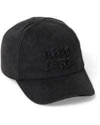 Miu Miu - Denim Logo Baseball Cap - Lyst