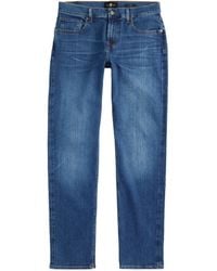 7 For All Mankind - Stretch-cotton Slimmy Straight Jeans - Lyst