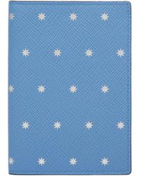 Smythson - Panama Leather Stars Passport Cover - Lyst