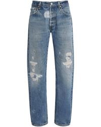 RE/DONE - Mica Low-Rise Straight Jeans - Lyst
