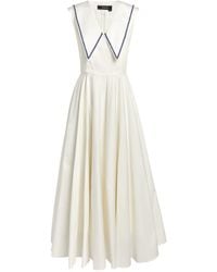 ANOUKI Embellished Collar Dress - White