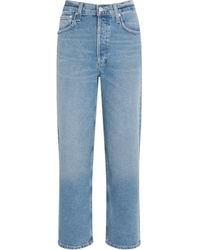 Citizens of Humanity - High-Waist Delfina Straight Jeans - Lyst