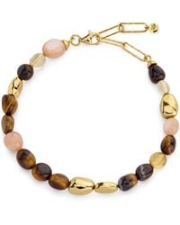 Monica Vinader - Vermeil Multi Gemstone Rio Beaded Bracelet - Lyst