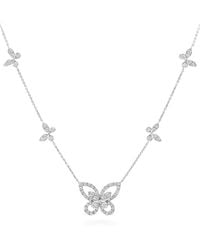Graff - And Diamond Multi Butterfly Necklace - Lyst
