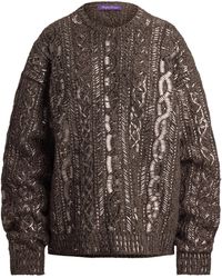 Ralph Lauren - Wool-Cashmere Embellished Sweater - Lyst