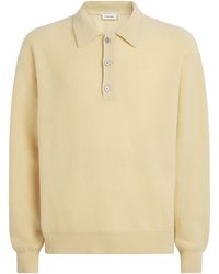FRAME - Boiled-Wool Polo Sweater - Lyst