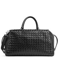 Bottega Veneta - Leather Intrecciato Zip Tape Holdall - Lyst